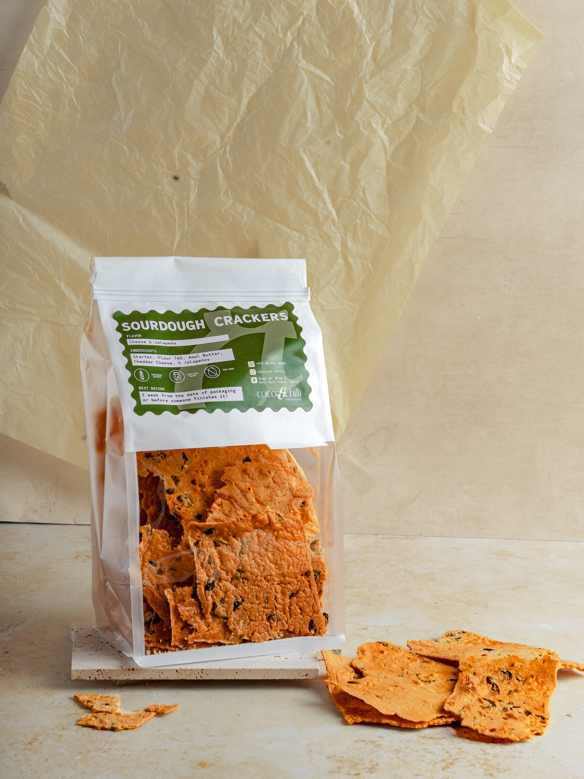 Cheese & jalepeno crackers
