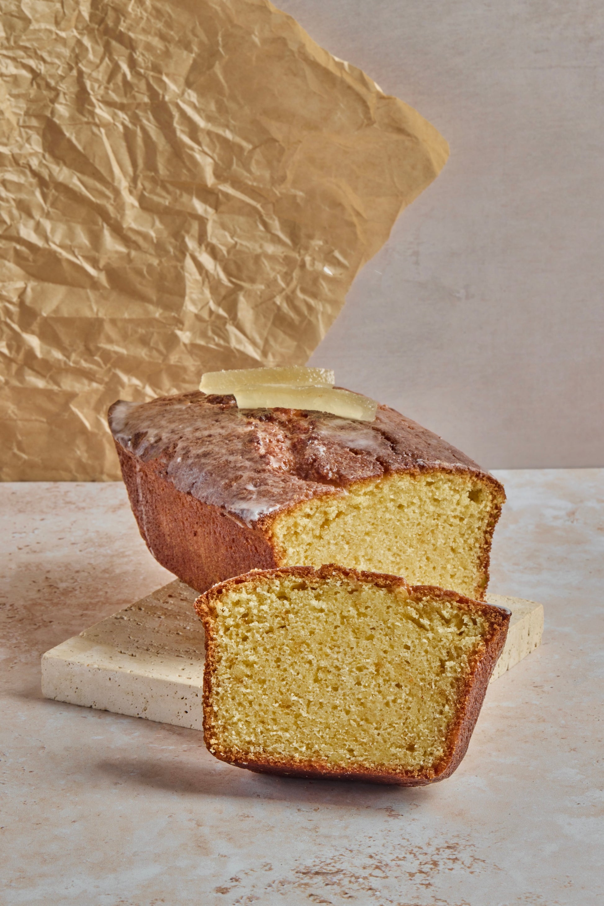 Lemon olive oil slice