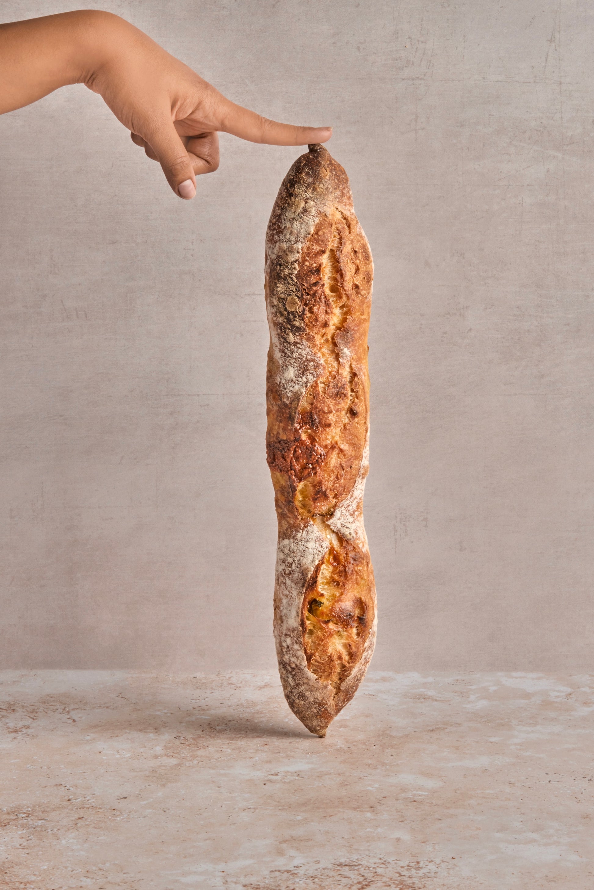 Cheese jalapeño baguette