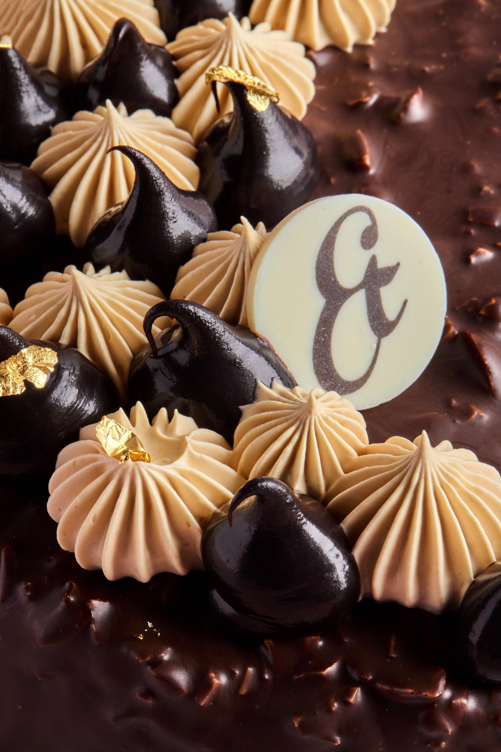 Chocolate banana gateau