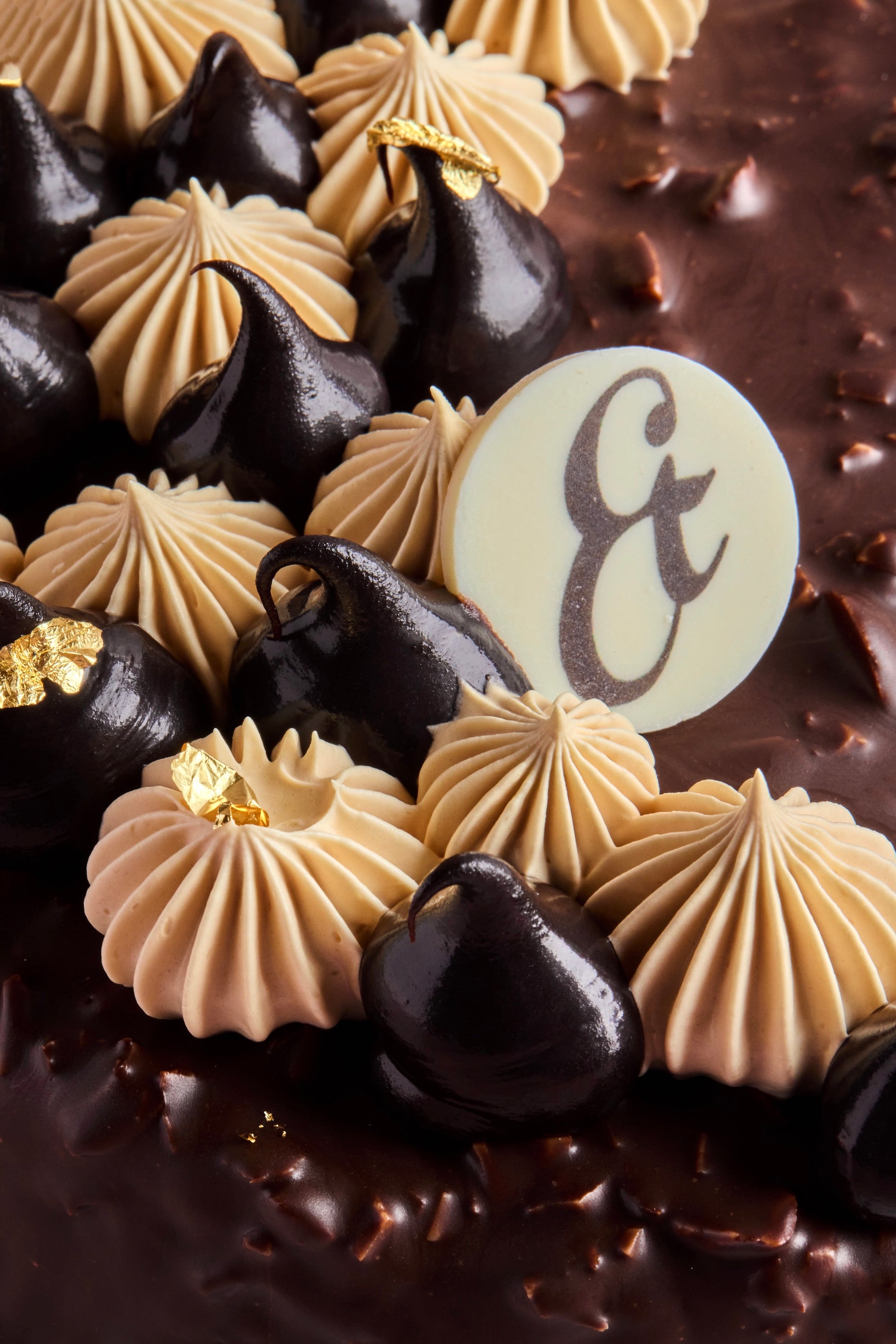 Chocolate banana gateau