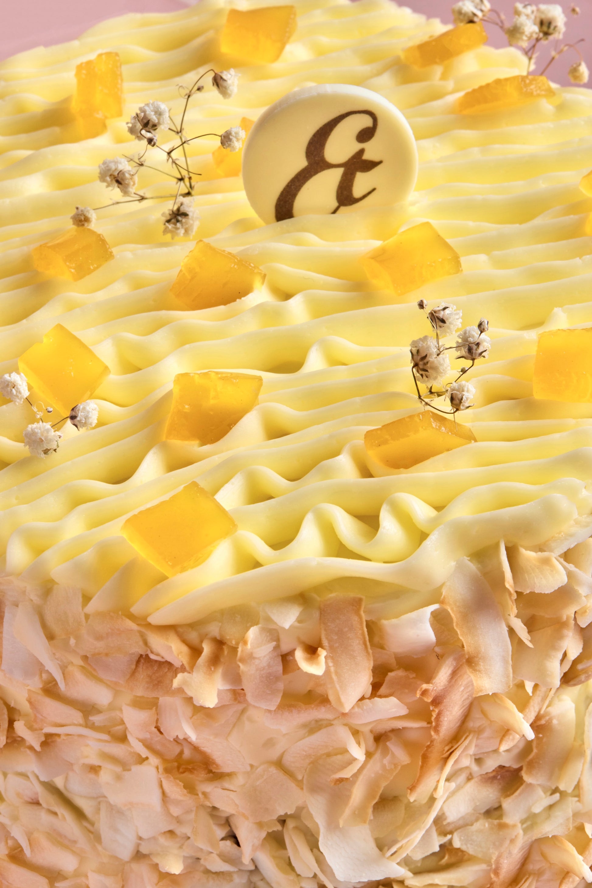 Coconut passionfruit cake