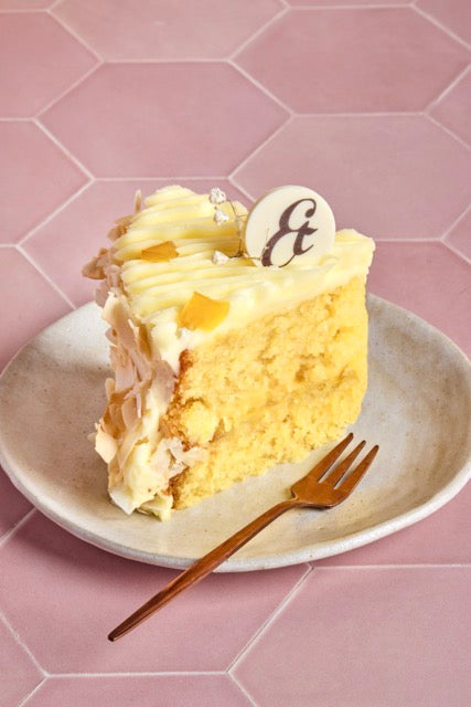 Coconut passionfruit cake