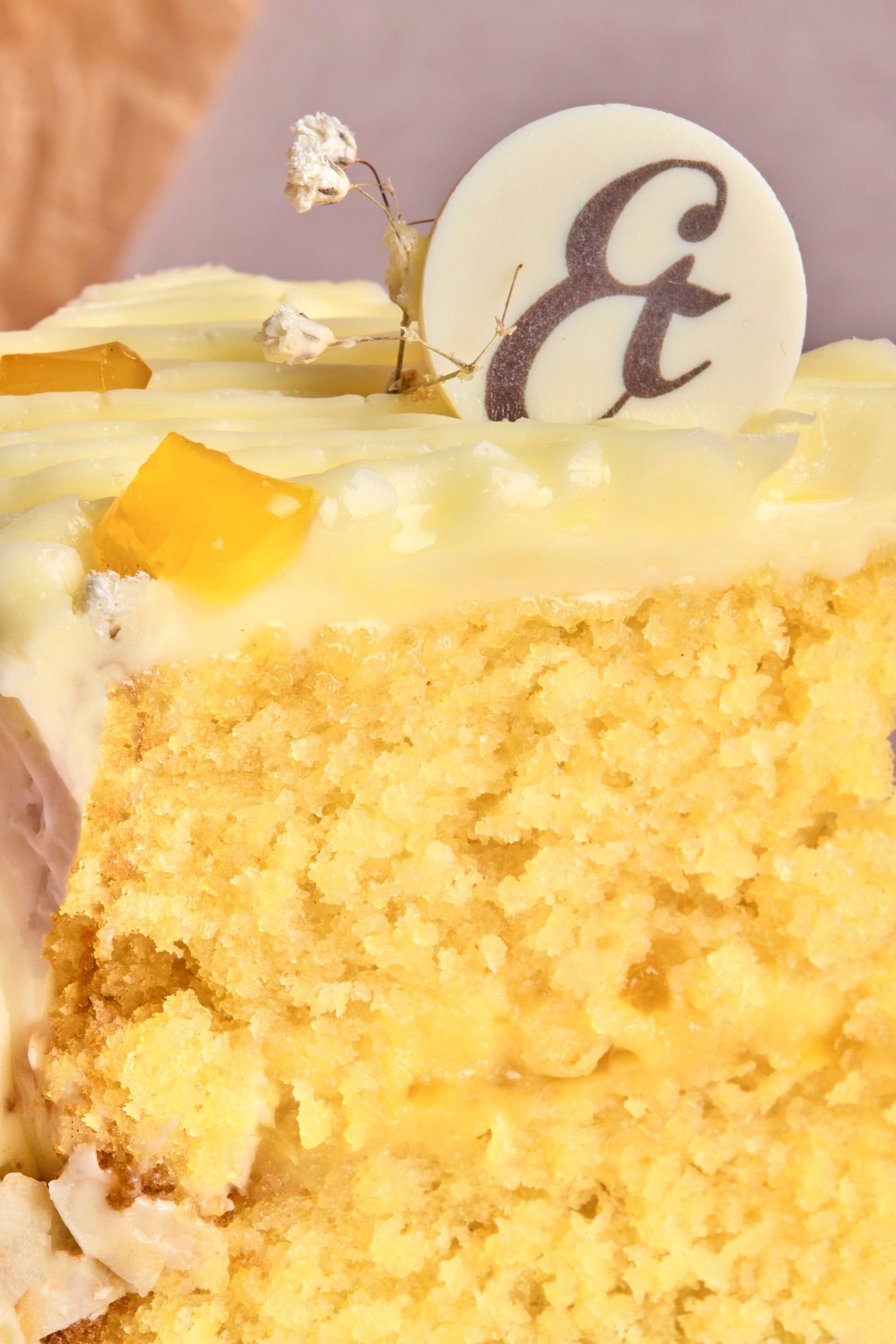 Coconut passionfruit cake