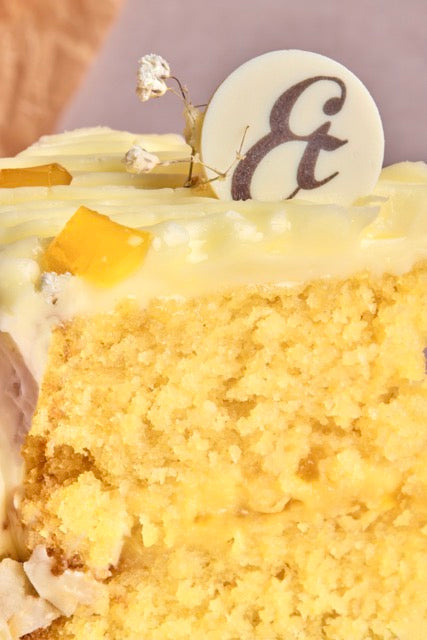 Coconut passionfruit cake