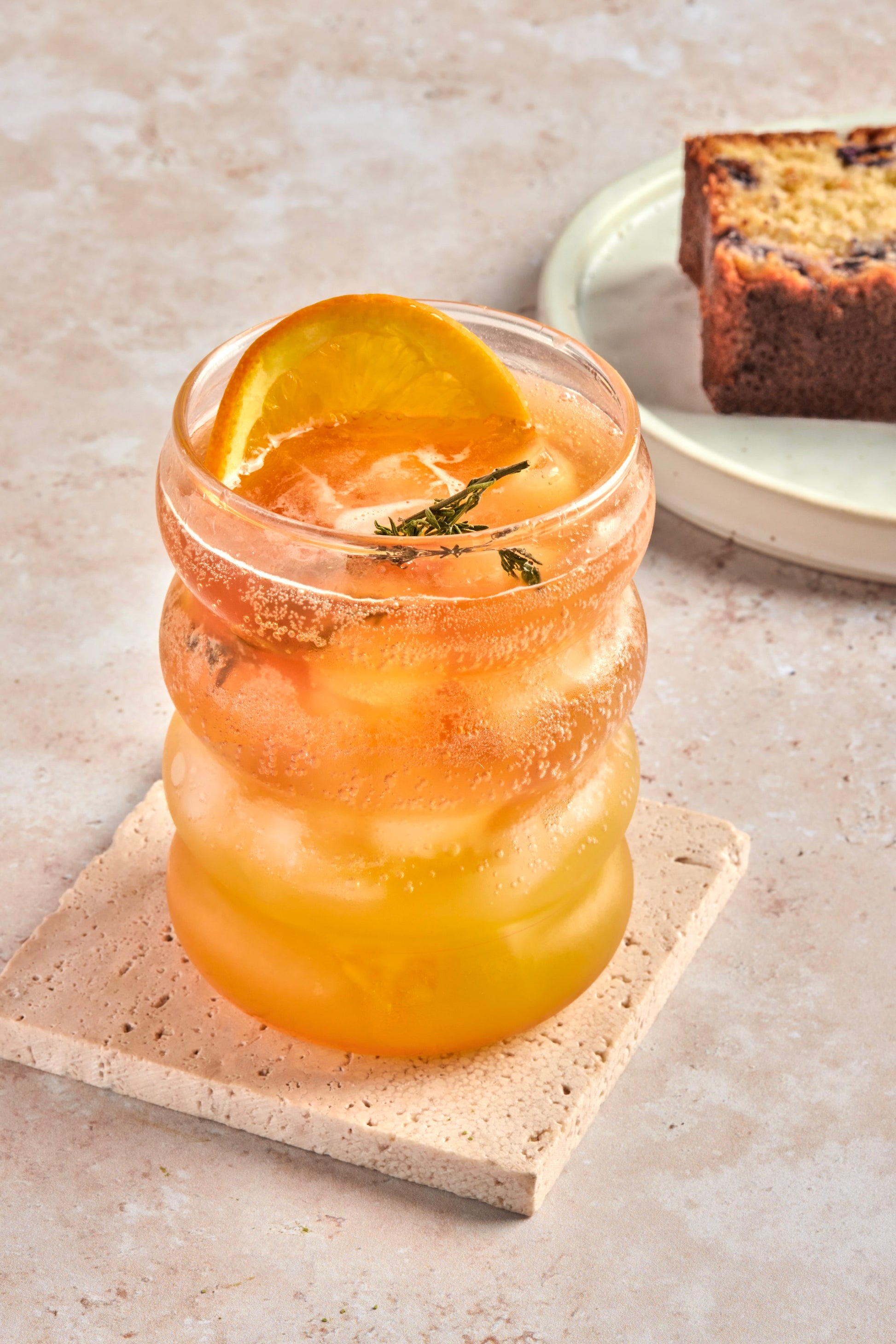 Honey orange earl grey tea soda